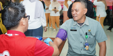 DWP Diskominfo Kabupaten Bogor Gelar Donor Darah dan Baksos Pakaian Layak Pakai Peringati HJB ke-544