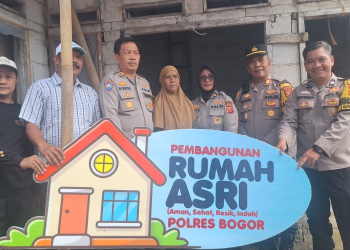 Polres Bogor Sulap Rumah Tidak Layak Huni Milik Nyai Juminah Jadi Hunian Nyaman