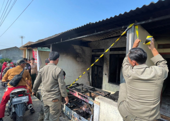 Rumah Kontrakan di Cigombong Terbakar