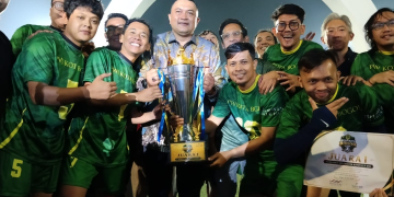 Tekuk Semua Lawan, PWI Kota Bogor Juarai Mini Soccer Bupati Bogor Cup 2026