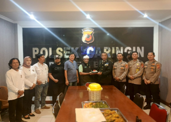 PWO Beri Kejutan HUT Bhayangkara ke-80, Kapolsek Caringin Apresiasi Sinergitas dengan Wartawan