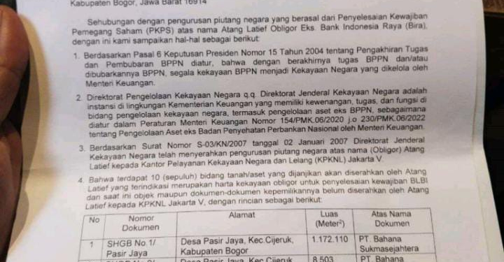 ATR BPN dan Pemkab Bogor Diituding Tukang Bohong 
