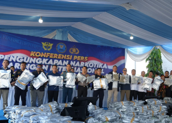 BNN dan Bea Cukai Gagalkan Penyeludupan Narkotika 3.37 ton