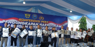 BNN dan Bea Cukai Gagalkan Penyeludupan Narkotika 3.37 ton
