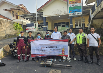 PT Tirta Fresindo Jaya (Mayora Group) Plant Cimande Lakukan Fogging di 7 Titik Permukiman