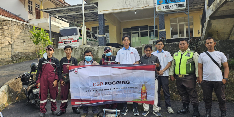 PT Tirta Fresindo Jaya (Mayora Group) Plant Cimande Lakukan Fogging di 7 Titik Permukiman