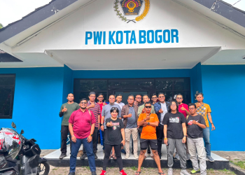 Silaturahmi ke Mako PWI Kota Bogor, Kang Andy Jualan Gagasan Ini Sebagai Modal Maju di Konferprov PWI Jabar