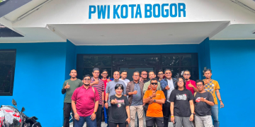 Silaturahmi ke Mako PWI Kota Bogor, Kang Andy Jualan Gagasan Ini Sebagai Modal Maju di Konferprov PWI Jabar
