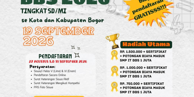 SMP IT BBS kembali gelar Kompetisi Matematika dan IPA ke-4