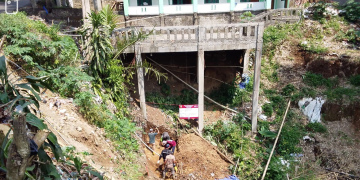 Dukung Mobilitas Pertanian Warga, Desa Tugu Jaya Bangun TPT