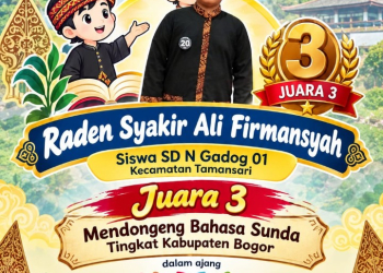 Siswa SDN Gadog 1 Raih Juara 3 Mendongeng Bahasa Sunda