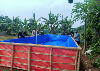 Atasi Kekeurangan Air, Polsek Caringin Bangun Tandon di Lemah Duhur